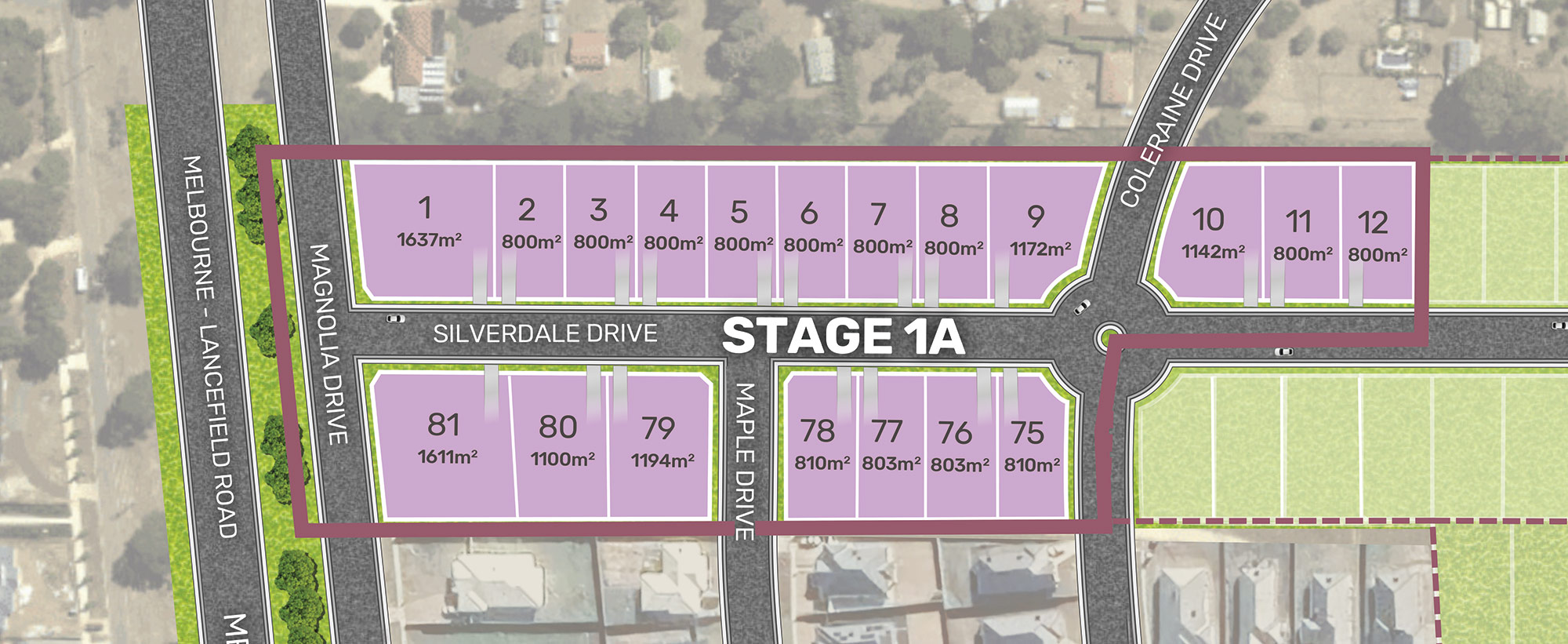 Silverdale Estate Lot Plan Stage 1A